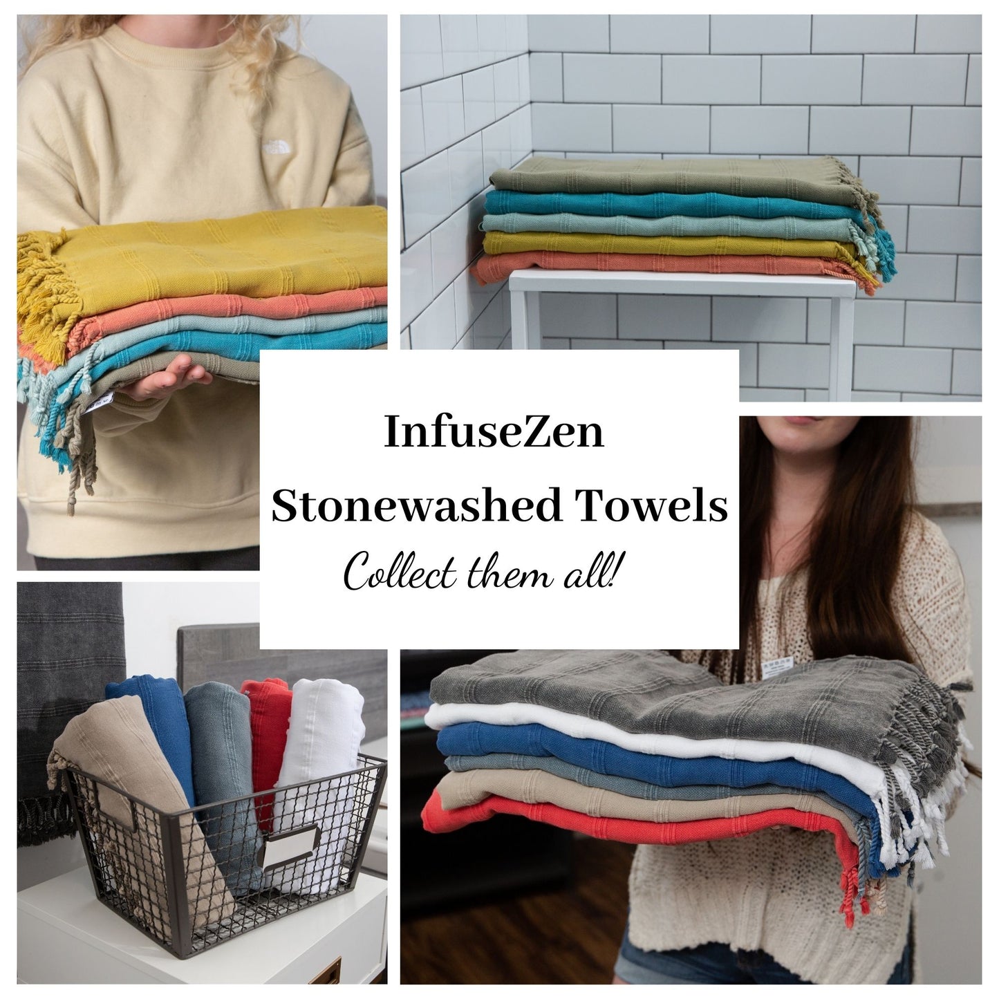 Stonewashed Organic Turkish Towel in Golden