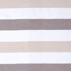 Kapris Striped Turkish Towel with Soft Terry Cloth Back in Brown, Beige and White