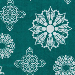 Mandala Full Terry Turkish Towel in Sea Green