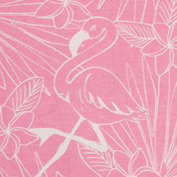 Tropical Flamingo Organic Turkish Towel in Pink