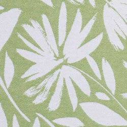 Whimsical Flower Organic Turkish Towel in Olive