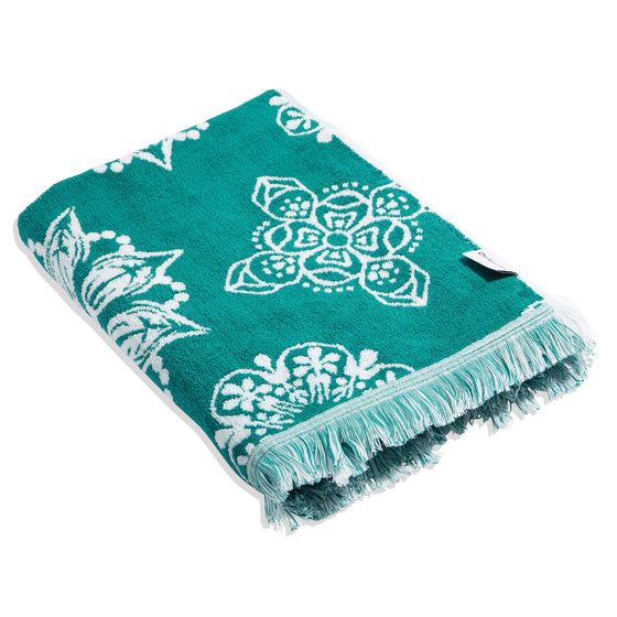 CLEARANCE - Mandala Flower Sand Resistant Turkish Towel in Olive – InfuseZen